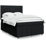  Krevet s oprugama i madracem crni 160x200 cm od tkanine | shoptok.hr