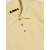 Sinsay Rebrasta pamučna polo majica s ukrasnim gumbima | shoptok.hr