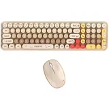 Wireless Keyboard+Mouse 2.4G Baby Bear-Bež