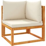 vidaXL Kutna vrtna sofa s jastucima od masivnog drva bagrema | shoptok.hr