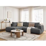 Bobochic Paris Tamno siva sklopiva/s prostorom za odlaganje kutna garnitura (s lijevim kutom/u obliku slova L) Fuji – | shoptok.hr