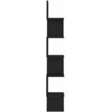  Zidne kutne police crne 20 x 20 x 127,5 cm konstruirano drvo | Eponuda.com