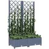  Sadilica s rešetkom tamnosiva 80 x 40 x 121 5 cm pp | shoptok.hr