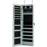 Costway Omarica za nakit z ogledalom in LED Toaletni pribor 35,5 x 10 x 120 cm, (5000399712) Cene