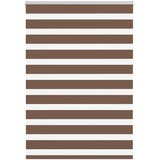 vidaXL Zebra zavesa rjava 115x100 cm širina blaga 110,9 cm poliester, (5000297997) | Shoptok.si