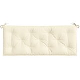  Jastuk za vrtnu klupu krem 120 x 50 x 7 cm od tkanine Oxford | Eponuda.com