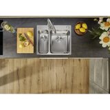 Blanco sudoper SOLIS 340/180-IF/A InFino INOX 18/10, GLAVNA KADICA DESNO, s dalj.upr. PushControl | shoptok.hr