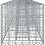  Gabionski uzdignuti krevet 2 pcs Srebrno 340 x 60 x 55 cm | shoptok.hr