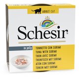  Varčno pakiranje Schesir v želeju 24 x 85 g - Tuna s surimi | shoptok.hr