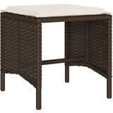 vidaXL 4-dijelni set vrtnih sofa od poliratana s jastucima smeđi | shoptok.hr