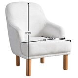 Atelier Del Sofa Fotelja Klasa Bohem, Krem | Eponuda.ba