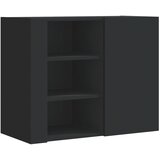 Maison Chic Stenska omarica - Zidna omarica črna 75x35x60 cm inženirski les iu234, (22062918) Cene