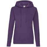 Fruit Of The Loom Fioletowa bluza z kapturem Hooded Sweat Cene