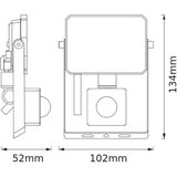 Osram LED reflektor sa PIR senzorom 10W 4000K | ePonuda.com