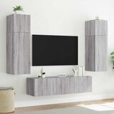  Zidni TV ormarići LED 2 kom siva boja hrasta 80x35x31 cm | Eponuda.ba