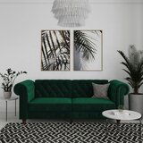 Støraa Tamno zelena baršunasti sklopiva sofa 236 cm Felix – | shoptok.hr