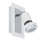 Eglo sarria reflektor/1, led, gu10, 1x5w, 400lm, krom/bijela | shoptok.hr