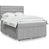  Krevet box spring s madracem svjetlosiva 160x200 cm tkanina | shoptok.hr
