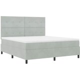  s opruga kutije Svijetlo siva 180 x 200 cm Baršun | shoptok.hr