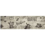  Tepih perivi s natpisom 45 x 150 cm baršunasti sivi | shoptok.hr