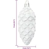 vidaXL Dekoracija božičnega drevesa 40 pcs Bela | Shoptok.si