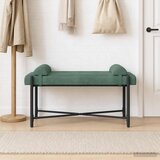  Klupa s gumbima i jastučićima Morska zelena 110 x 40 x 46 cm | Eponuda.com