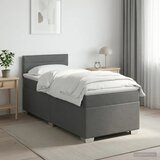  Boxspring krevet s madracem Tamnosiva 90 x 200 cm Tkanina - Tamnosiva 90 x 200 cm Dizajn linija | shoptok.hr