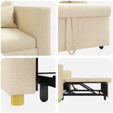 SOFA na razvlačenje Singl Krema 90 x 165 x 87 cm tkanina | Eponuda.com