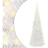 vidaXL Umetna novoletna jelka pop-up 100 LED diod bela 150 cm, (20887687) | Shoptok.si