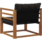  Set vanjskih sofa Čvrsto drvo akacije i Textilene Prirodna | shoptok.hr