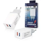 Hišni polnilec 2x USB 2.4A White