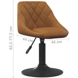  Barski stolac smeđi baršunasti | shoptok.hr