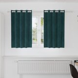  Zavjese za zamračivanje 2 pcs Tamnozelena 140 x 140 cm Baršun | shoptok.hr