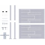  Vrtna vrata Srebrno 85 x 97 cm Nehrđajući čelik | shoptok.hr