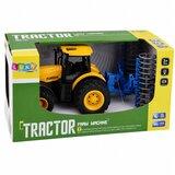  Agricultural Farm Tractor with Roller Lights Sounds Yellow 1:24 | shoptok.hr