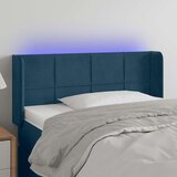  LED uzglavlje tamnoplavo 93x16x78/88 cm baršunasto | shoptok.hr