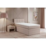 MID.YOU BOXSPRING POSTELJA 90 cm x 200 cm , tekstil, leseni material roza u