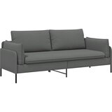 SOFA za 3 osobe Tamnosiva 222 x 81 x 89 cm Tkanina Slike