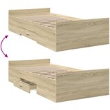  Okvir kreveta s pohranom s ladicama Hrast sonoma 80 x 200 cm | shoptok.hr