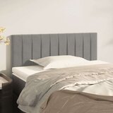  Uzglavlje svjetlosivo 90x5x78/88 cm baršunasto | shoptok.hr