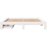  Okvir kreveta bez madraca bijeli 200x200 cm od masivne borovine | shoptok.hr