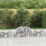 vidaXL obokane gabion košare 14 kosov 200x50x40/60 cm pocinkano železo | Shoptok.si