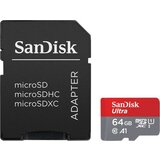 Sandisk MICRO SD 64GB Ultra + adapter SDSQUAR-064G-GN6MA memorijska kartica Cene