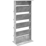  Polica za časopise s policom Betonski sivi 70 x 41 x 156 cm | shoptok.hr