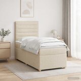  Boxspring krevet s madracem Krem 90 x 200 cm Tkanina | shoptok.hr