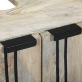 vidaXL Ormarić za umivaonik s policom s pohranom s vratima Smeđa, Crna 62 x 33 x 58 cm | shoptok.hr