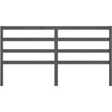  Uzglavlje za krevet sivo 206 x 4 x 100 cm od masivne borovine | shoptok.hr