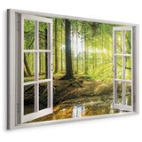  Slika - Window: View on Forest 120x80 Na talijanskom platnu | shoptok.hr