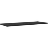 Police za knjige 4 kom crne 80 x 30 x 1,5 cm od iverice | Shoptok.si