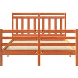  Konstrukcija postelje 2 pcs Voskast rjav 140 x 200 cm, (5000102397) | Shoptok.si